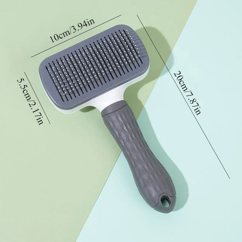 1Pc Gentle Dog & Cat Grooming Brush - 1-Touch Detangling/3-Minute Deshedding, Ergonomic Handle, , Easy Clean,Pet Products
