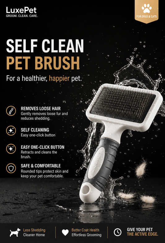 Self-Cleaning Pet Brush